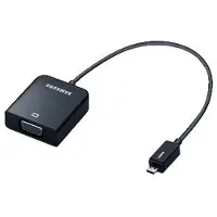Samsung AA-AH2NMHB - Adaptateur vidéo - 19 pin micro HDMI Type D mâle pour HD-15 (VGA) femelle - 20 cm - noir - pour ATIV Smart PC, Smart PC Pro, Smart PC Pro 700; ATIV Book 9; ATIV Tab 5, 7;...