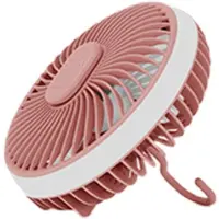 Generique ventilateur de plafond Portable et silencieux, Rechargeable par USB, avec télécommande, lampe LED, 4000mAh, 3 vitesses, pour le bureau et la maison