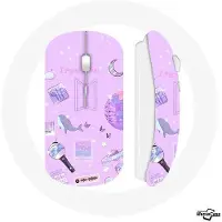 CAPACHEAP Souris Sans Fil BTS Bangtan Affiche Life Goes On I Purple You Fond Rose
