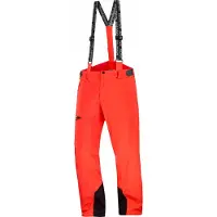 Salomon - Pantalon ski en PrimaLoft - Brilliant Pant M Cherry Tomato pour Homme - Taille XS - Rouge