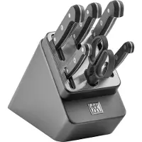 Zwilling Gourmet SharpBlock, bloc de couteaux 7 pièces, gris