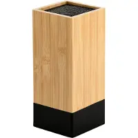 Kesper Porte-couteaux avec poils en plastique, bambou, brun clair/noir 58030