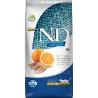 Farmina N&amp;D Ocean Cat Neutered Adult Herring &amp; Orange 5 kg - Hareng &amp; Orange pour chats adultes après la castration