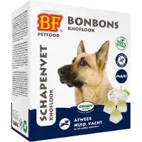 Biofood Anti Puces et Tiques Bonbons Maxi Graisse de Mouton et Ail Chien 40 Pièces