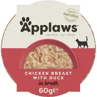 Applaws Blanc De Poulet Et Canard 10x60g Nourriture Pour Chats