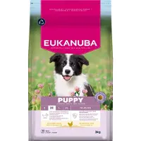 Eukanuba Puppy Medium Breeds Chicken 15 kg nourriture sèche pour chiots de races moyennes riche en poulet frais