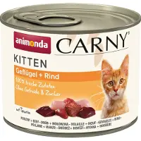 Animonda Carny Kitten Poultry&amp;Beef - volaille et boeuf pour chatons 6x200 g