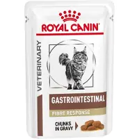 Royal Canin Veterinary cat Gastrointestinal Fibre Response - nourriture en sauce pour les chats souffrant de constipation et de troubles digestifs - 12x85 g
