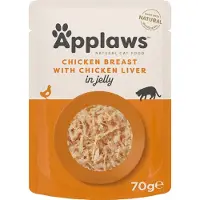 Applaws Liver And Chicken In Gelatin 16x70g Wet Cat Food Clair