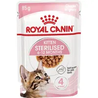Royal Canin Kitten Sterilised nourriture humide en sauce pour chatons stérilisées jusqu'à 12 mois 12 x 85g