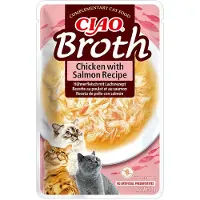 Inaba CIAO Bouillon Bouillon de poulet et de saumon pour chats 12x40g