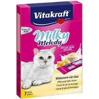 Vitakraft Milky Melody crème de lait au fromage snack pour chat (7 x 10 g)