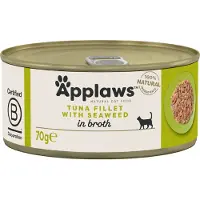 Applaws Cat Tin Adult - Thon avec algues en bouillon - 24x70 g