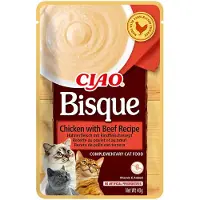 Inaba CIAO Bisque de poulet et de boeuf 12x40g