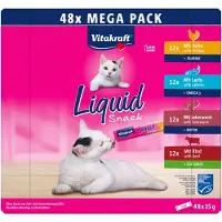Vitakraft Liquid Snack Mega Pack snack pour chat (48 pcs)