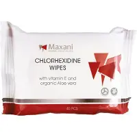 Maxani - Lingettes nettoyantes avec chlorhexidine