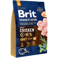 Brit Premium By Nature Adult Medium M - Poulet pour chiens de races moyennes - 3 kg