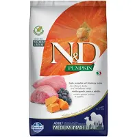 Farmina N&D GrainFree Pumpkin Lamb & Blueberry Adult Medium & Maxi 2 x 2.5 kg