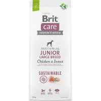 Brit Care Sustainable Junior Large Breed Chicken &amp; Insect - Poulet et insectes pour les jeunes chiens de grandes races - 12 kg