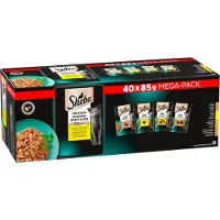 Sheba Mini Filets en sauce – Sélection à la volaille pour Chat Adulte 40x85 g Aliment