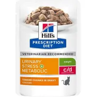 Hill's Pet Nutrition - c/d Urinary Stress + Metabolic - Feline - 24 x 85 g