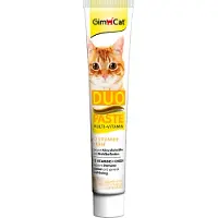 GimCat Duo De Pâte 50 G Fromage Multi-Vitamines + 12 Vitamines 50 G