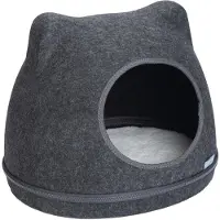Beeztees Igloo pour Chats Yupik - Gris - 40 x 33 x 35 cm