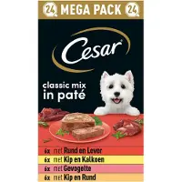 Cesar Classic Mix multipack pâtée en barquettes pour chien (150 g)