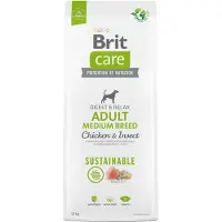 Brit Care Sustainable Adult Medium Breed Chicken & Insect - Poulet & insectes pour chiens de races moyennes - 12 kg