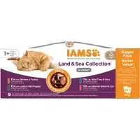 IAMS Delights Collection Terres & Mers 48 x 85g pour chat