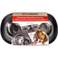 Flamingo Duo Dinner Grafa gamelle gris foncé