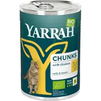 Yarrah Bio Chunks Alimentation Humide - Boîte - Poulet - 12 x 405 g