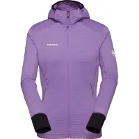 Mammut - Polaire légère et extensible zippée - Taiss Light ML Hooded Jacket Women Lavandin Black pour Femme - Taille M - Bordeaux