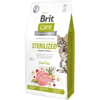 Brit CARE Grain-Free Sterilized Immunity - formule hypoallergénique avec porc &amp; sans céréales pour chats stérilisés- 2 kg
