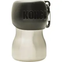 Kong H2O Bouteille d'Eau en Acier Inoxydable - Noir - 255 ml