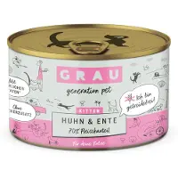 Grau Aliment sans céréales pour chaton - Canard et Poulet - 6x200g