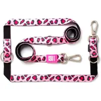 Max & Molly Multi-Function - Laisse pour chien - Leopard Pink - L