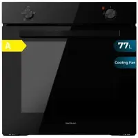Cecotec Four encastrable Bolero Hexa C126000 Black A. 2800 W, capacité de 77 L, 4 fonctions, Steam Assist, Steam EasyClean