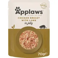 Applaws Cat Pouch Blanc de poulet à l'agneau en gelée 16x70 g