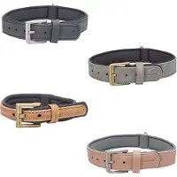 Beeztees Balacron Collier Ax Chien - Faux cuir - Marron - 24-30 cm x 10 mm