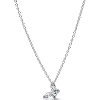 Pandora Collier pendentif papillon, (Argent 925)