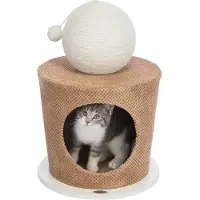 Trixie Niche pour chats avec balle à gratter 36x50 cm Taupe