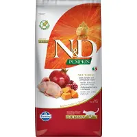 Farmina N&amp;D Pumpkin Quail &amp; Pomegranate Cat Neutered - Potiron, caille et grenade pour chats castrés - 10 kg