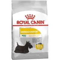 Royal Canin CCN Mini Dermacomfort, croquettes pour chiens adultes de petite race à la peau sensible et sujette aux irritations, 4 x 1 kg