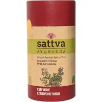 Sattva Ayurveda Teinture naturelle à base de plantes pour les cheveux teinture naturelle à base de plantes pour les cheveux vin rouge 150g