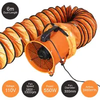 Monster MAXBLAST Ventilateur industriel professionnel 300mm 110V 550W - 6m de gaine