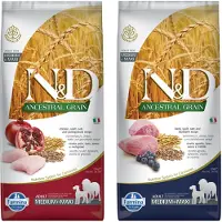 PADU N&D Ancestral Grain Adult Dog Medium & Maxi - Agneau - 2,5 kg