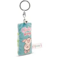 Magni Unisexe, Porte-clés, NICI Schlüsselanhänger Mini Plüschkissen Glücksbringer mit Glöckchen 8cm, Multicolore