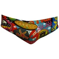 Turbo Stickers Colors Swimming Brief Multicolore S Homme
