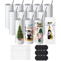 Vevor Lot de 12 Gobelets Thermos à Sublimation de 95 cL